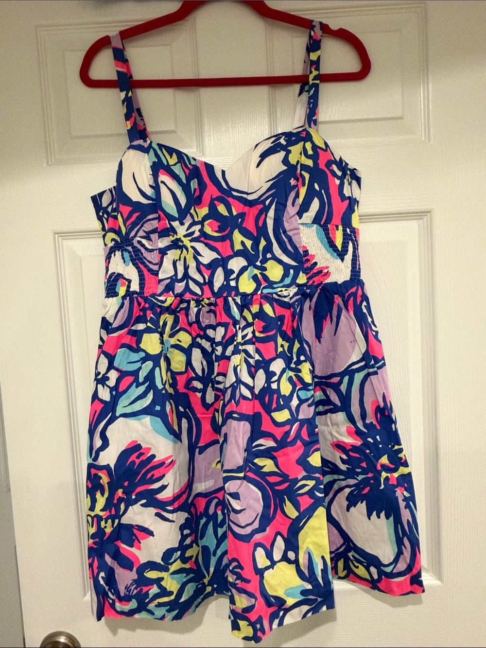 Lilly Pulitzer Floral Sweetheart Mini Dress - Navy, Pink, Yellow, Lavender